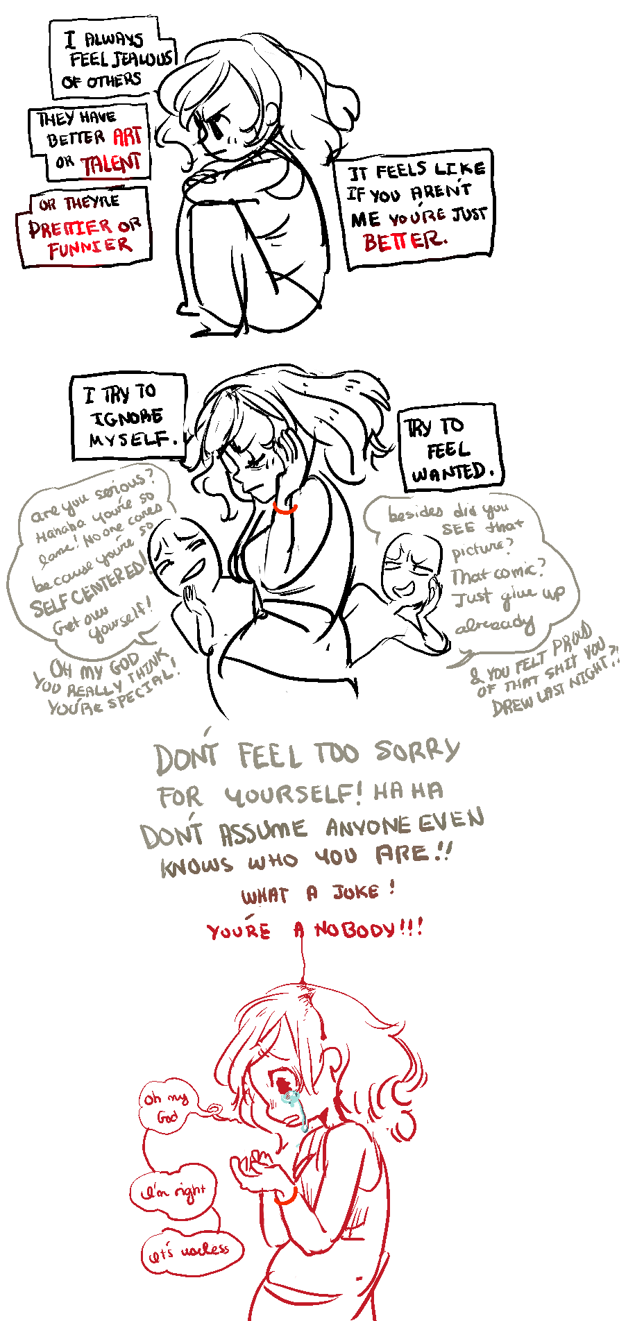 borichas:  a comic about my personal internal struggles and how i overcome the negativity.