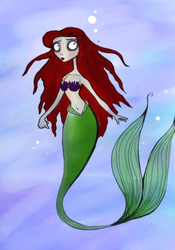 ondetudomorre-tudopoderenascer:  Disney Princesses - Tim Burton Style 