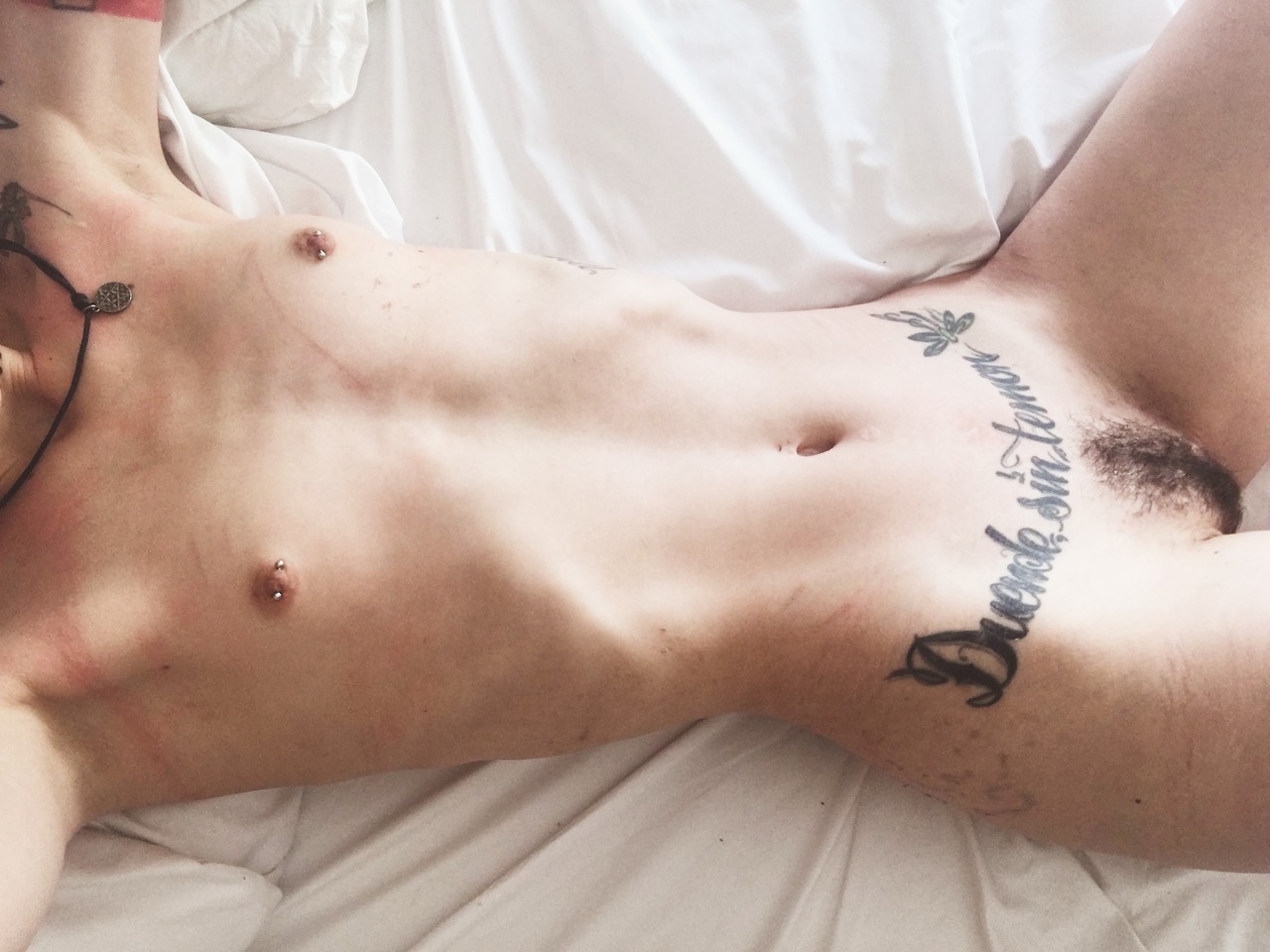 camdamage: Selfies from the other day cuz pubes and rope mark reasons. 