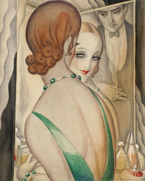 Gerda Wegener (1885-1940)At the mirror1931-1936Arken Museum for Moderne Kunst / Art Blart