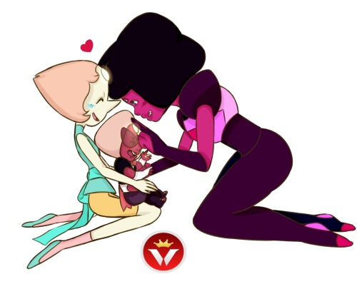 winshard:  Sardonyx: Mom! Mom! Look what I can do! Have some Pearlnet and Baby Sardonyx <3 awww~ <3 This was a drawing request from Feckless Records on Youtube a long long time ago, and i finally decided to draw it~ + I animated a little Baby