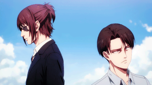 levi ackerman + height difference in episode 69 (ﾉ◕ヮ◕)ﾉ*:･ﾟ✧ 