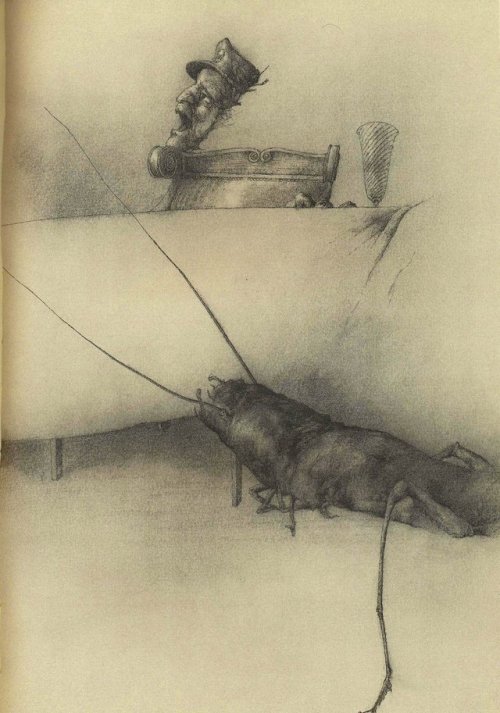 crastinating:Kafka’s The Metamorphosis illustrated by Spanish painter and engraver José Hernández (1