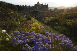 faeryhearts:    Walled Garden at Abbotsford, Scottish Borders. The home of Sir Walter Scott.Photography by Sheila Sim.   