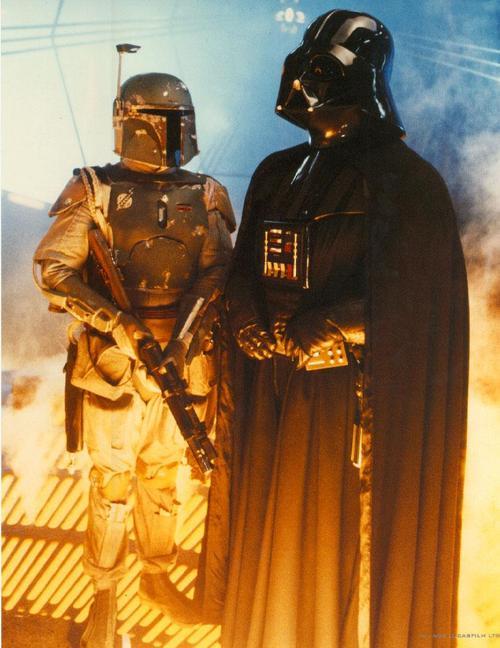 iheartstarsandbows:  <3  My girlfriend and I see ourselves like this. Me giving her commands and her following them, with creative freedom of course. Just like Darth Vader and Boba Fett.