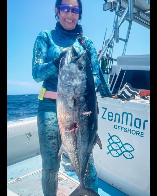 Reposted from @murmaidhunter My first Blue fin tuna! Thank you Captain Doug for putting us on that !