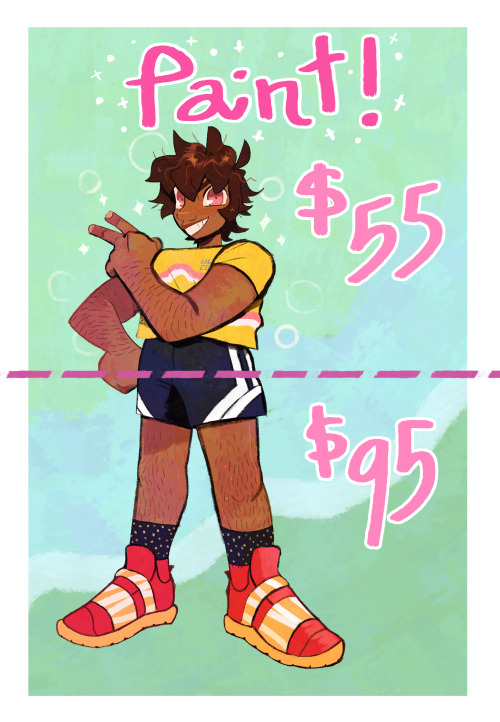 heytherechief: Hey Guys!! I’m opening up a few slots for commissions to work on this coming we