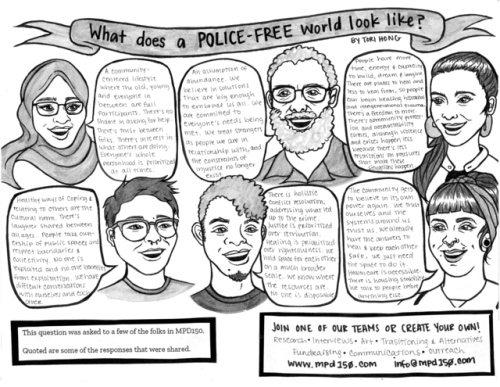 What does a police-free world look like?I created this comic for the initiative I&rsquo;m a part of: