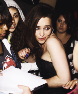 thomasbsangster-blog:  Emilia Clarke leaves the ‘PUNK: Chaos To Couture’ Costume Institute Gala after party at the Standard Hotel on May 6, 2013 