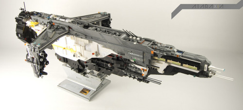 Ataraxia 11 on stand. by : VolumeX : on Flickr.More lego here.