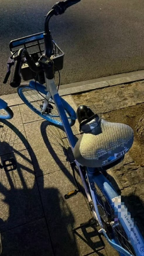 ★【腥聞翦影】噁！中國共享單車被塞入情趣玩具，人妻騎到一半突
