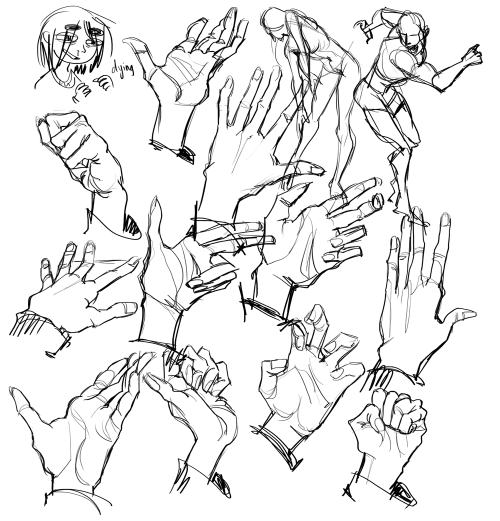 I decided it&rsquo;d be a great idea to try to practice drawing my own hand while I&rsquo;m 
