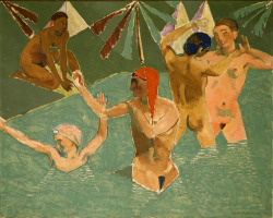 amare-habeo: Alfred Heinrich Pellegrini (Swiss, 1881-1958)  Composition with bathers, N/D Oil on canvas 