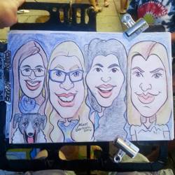 Doing caricatures at Dairy Delight!  #art