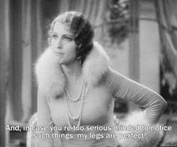 nitratediva:Jeanette MacDonald explains why she’s quite an eligible bachelorette in The Love Parade (1929). True story. My legs are awesome&hellip;and very long 😉