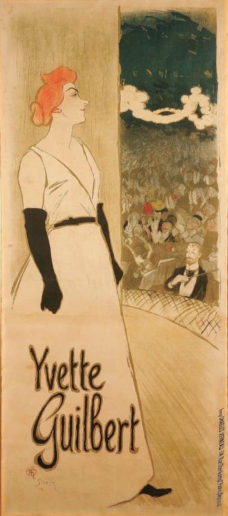 eatingbreadandhoney:Yvette Guilbert by Theophile Steinlen 1894.