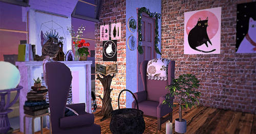 junipasims:WIP of my attempt to build an apartment for a girly witch :)