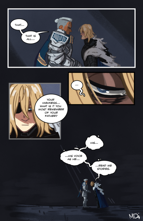 michelledixart:Dimitri and Dedue discuss ghosts