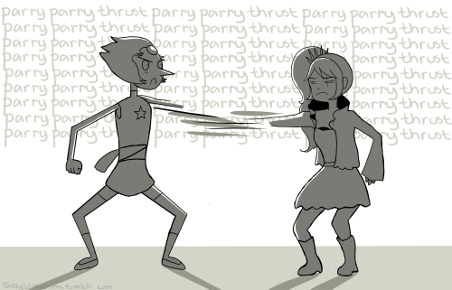 Two graceful warriors in a not-so-graceful duel&hellip;this is the kind of shit I drawBonus: