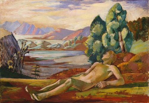 thunderstruck9: Axel Revold (Norwegian, 1887-1962), Morgen [Morning], 1927. Oil on canvas, 96 x 136.