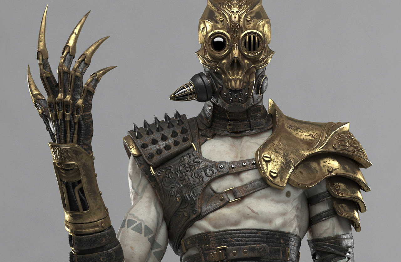 steampunktendencies:  Steampunk Cyborg by Bruno Câmara  Original by Young Hwan