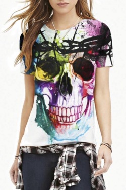 Sweetlysomentality: Super Cool Skull  Stuff  Tee  //  Tee  T-Shirt  //  T-Shirt