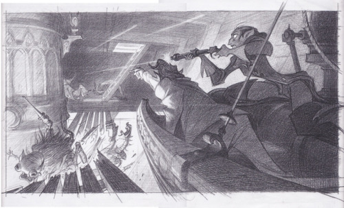 scurviesdisneyblog: Treasure Planet concept art by Andy Gaskill 