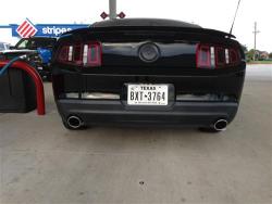 fuckyeahfordmustangs:  2012 with Tail Light Vinyl Decals. [x] —- Well, that’s interesting. Doesn’t look that bad. I’m excited to see all the new mods/accessories in the coming years :P