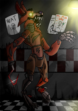 shortytastic:  woop! finally done! this is my semi-steampunk foxy.