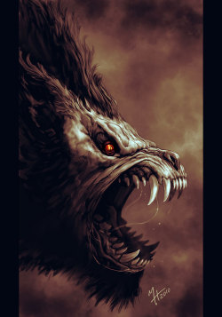 ubernoir:  werewolf by howietzer  