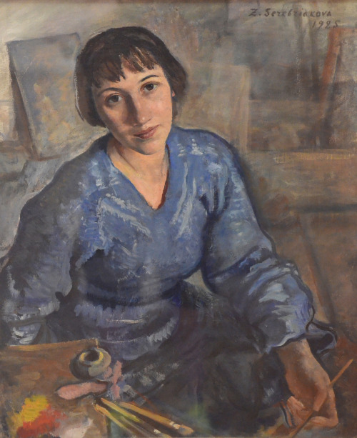 jes68: Zinaida Serebriakova (1884-1967), Autoportrait,1925.