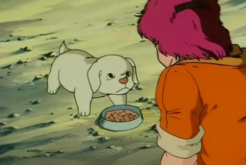 splendidland:the fist of the north star anime added this puppy that wasn’t in the original manga in 