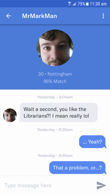 His profile says that the most privite thing he’s willing to admit to is that he doesn’t