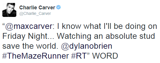 nick-burkhardt:  Teen Wolf cast supporting Dylan and/or The Maze Runner. (◡‿◡✿)