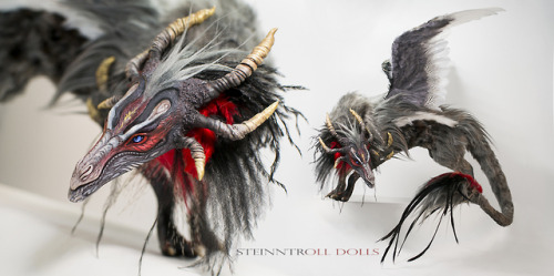 INSTAGRAM  |  ETSY  |  FACEBOOK  |  DEVIANTART Gray Phoenix Dragon art dollThis doll designed and ma