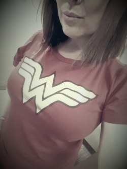 forhispleasures:  Wonder Woman shirt at work today. It’s a GREAT day!