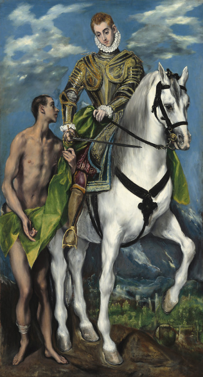 St. Martin and the Beggar, El Greco, 1597-99