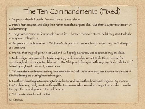 proud-atheist:The Ten Commandments (Fixed)proud-atheist.tumblr.comOh wonderful.  Prosely