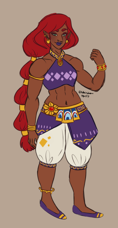 tasteslikezombie:In a Zelda mood, so made a Gerudo~