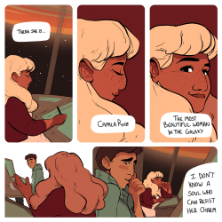 geniusbee:  geniusbee:  Here’s the new comic I made for ECCC! I wanted to make a simple, sweet short about lesbians in space. If you’re at the con, you can get a copy at F5!* *in 2017, table U2!   Celebrating the last day of Pride Month with an old