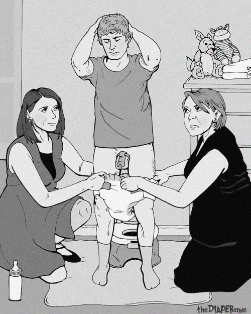 thediaperzone:  Josh stood frustrated and helpless between the two most powerful people in his life: