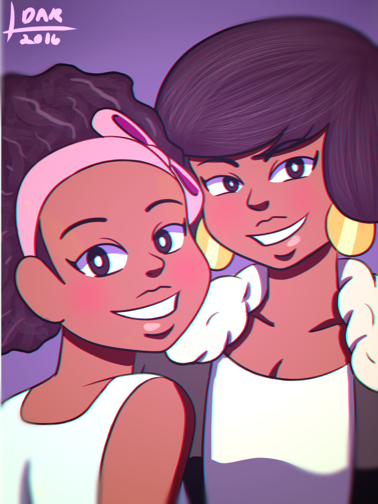 linlee1000sartblog:  Pizza Twins   I haven’t seen a good portrayal of black twins