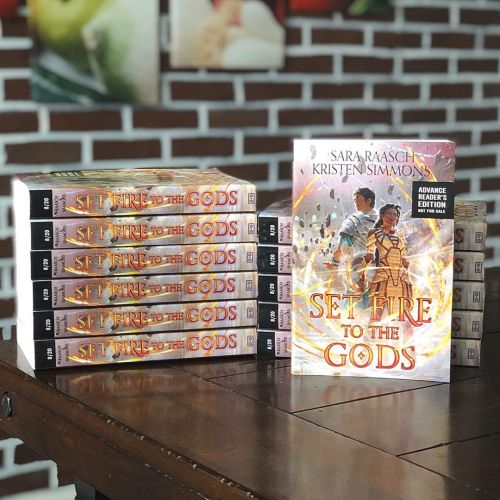 Got the BEST surprise in the mail!! ARCs of SET FIRE TO THE GODS have landed! They are so pretty and