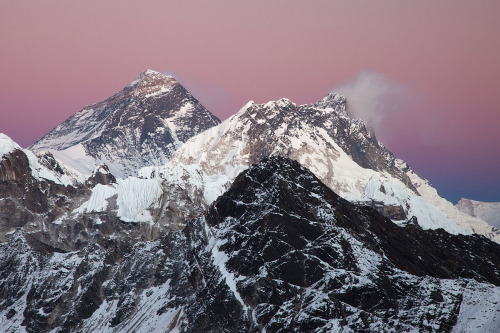 softwaring:  Mt.Everest and Lhotse at sunrise Kamil Ghais 