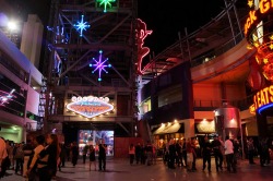 borderlessphoebe:  Vegas is soooo not my scene but I did have fun on Fremont St. Fremont St. Las Vegas, Nevada April 2014   He sounds confused to me. If you had fun maybe it should be part of your scene.