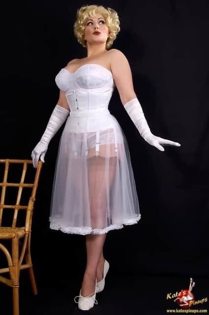 petticoatpower:  backseam:Pin Up Girl Stunning sheer petticoat!