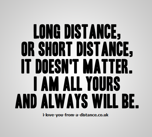 I Love You From A Distance