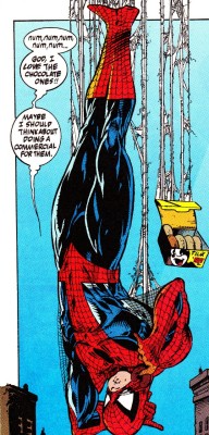 comicbookvault:  Spidey on break by Todd