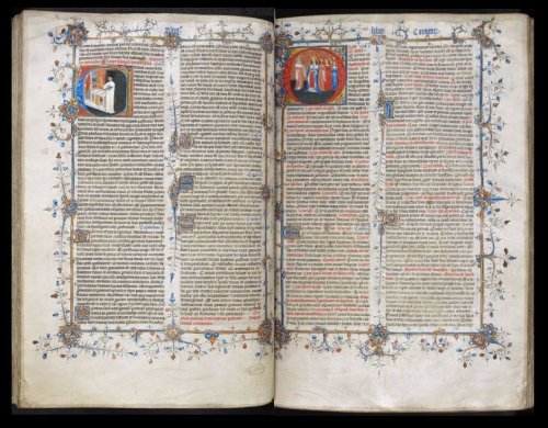 The Great Bible - Folios 165r - 166vWith 721 folios measuring a huge 630 mm x 430 mm it certainly de
