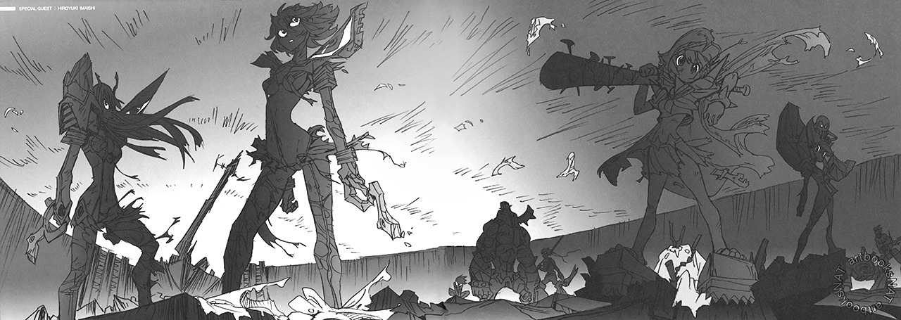 artbooksnat:  Kill la Kill (キルラキル) The closing gallery in The Art of KLK